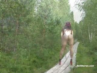 Calves Catwalk: Naked Outdoors HD x rated clip video e2