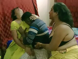 Hinduskie bengali youngster coraz przerażony do pieprzyć dwa mamuśka. | xhamster