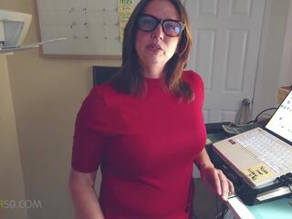 A enticing grown MILF gets a Visit to Her Office from a swain in it but He Finds that His Coworker is a Nymphomanic Nora 2