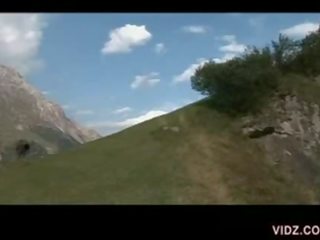 Middle-aged call girl goes to the mountain to fuck